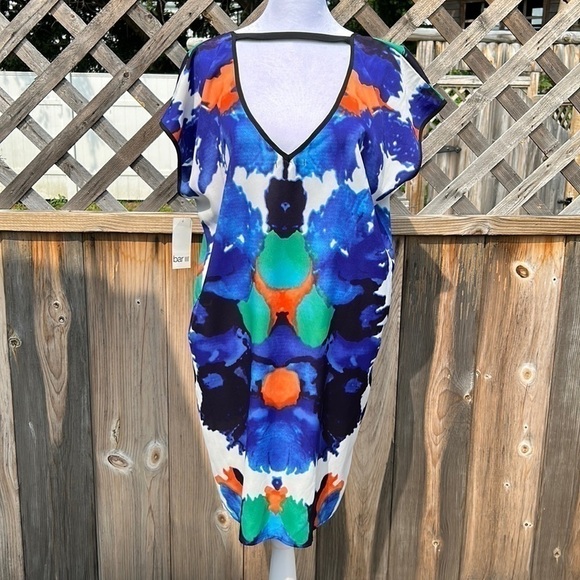 bar III Watercolor Print Dress – Colorful Lightweight NWT - Picture 1 of 6